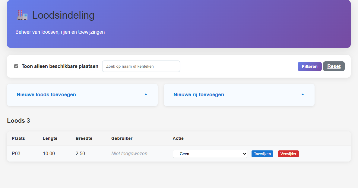 Loodsindeling